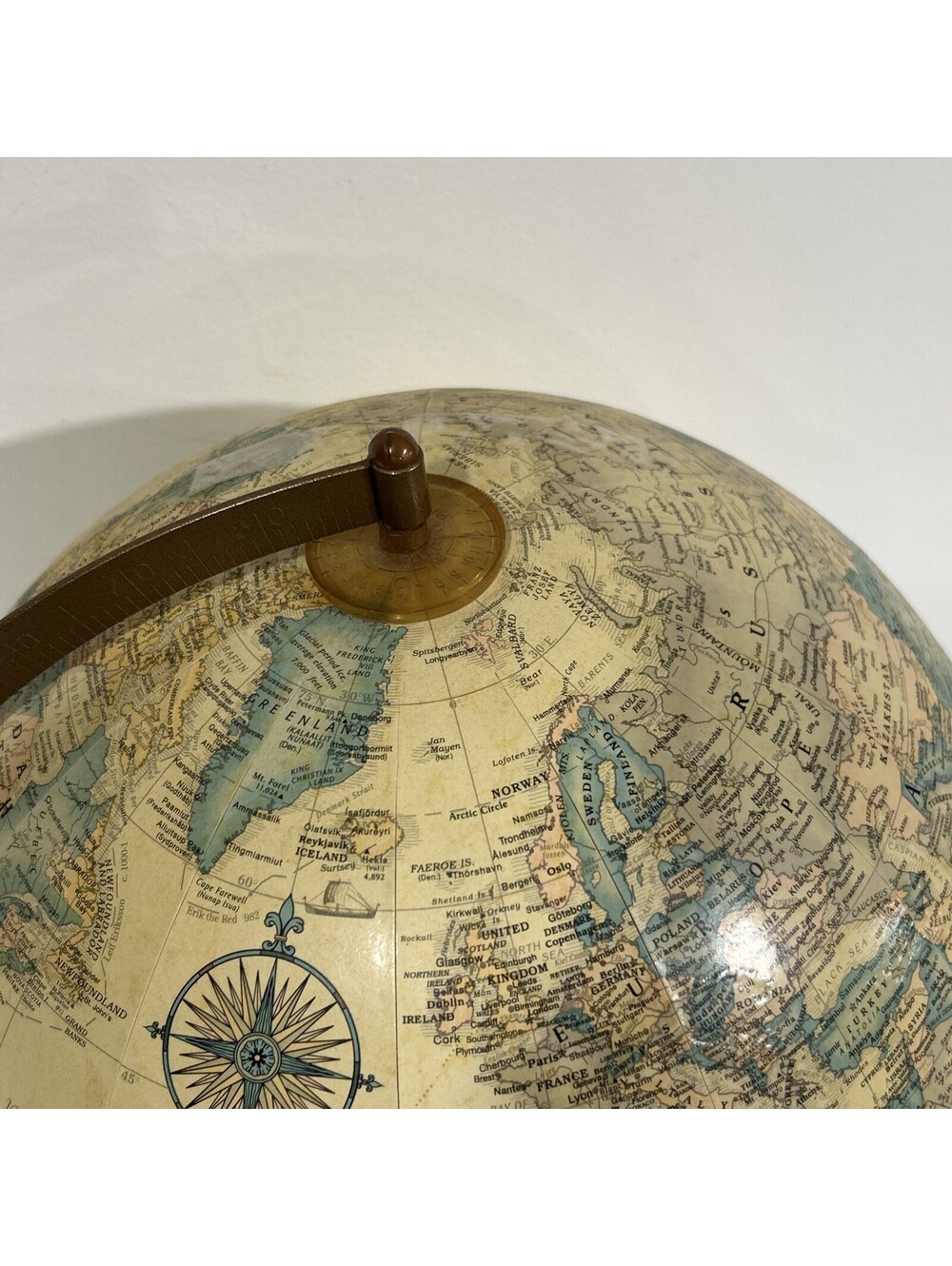 Vintage Replogle Globe Master Classic Series 12 inch Diameter With Stand - Picture 4 of 5